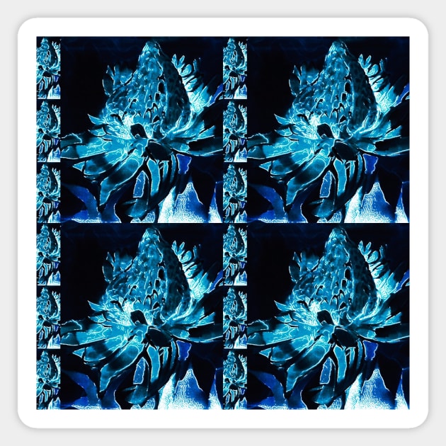 blue flower Sticker by Pipsilk